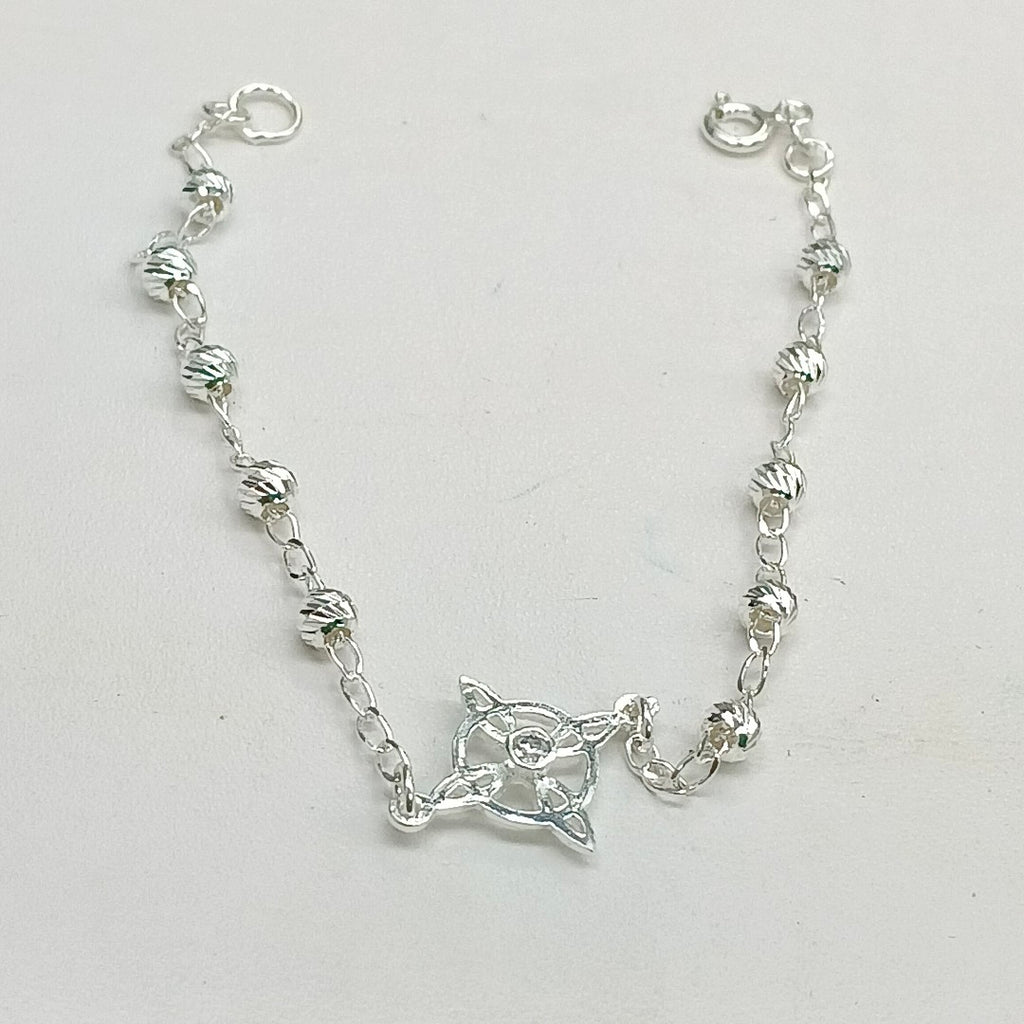 PULSERA TEJIDO ESPECIAL PLATA .925 18 CM 2.9 GR (NUEVO)