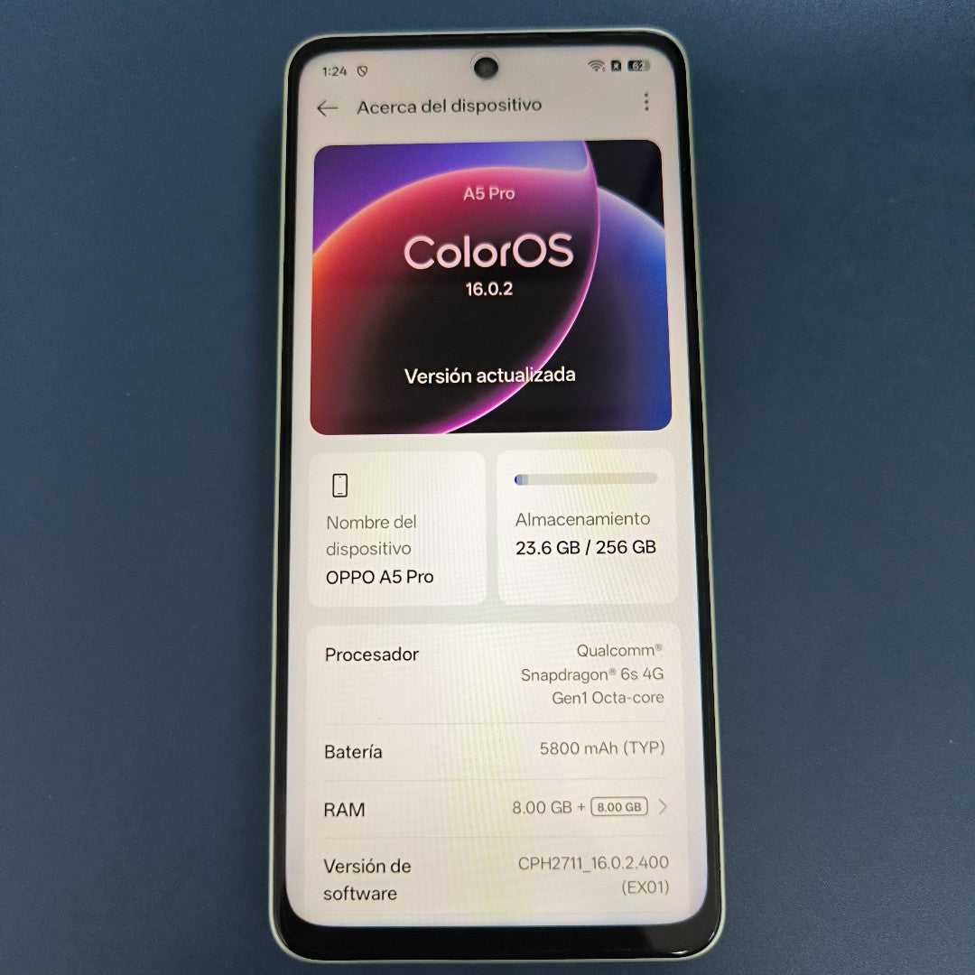 CELULAR OPPO  A5 PRO CPH2711 (2025) 256 GB 8 GB RAM (SEMINUEVO)