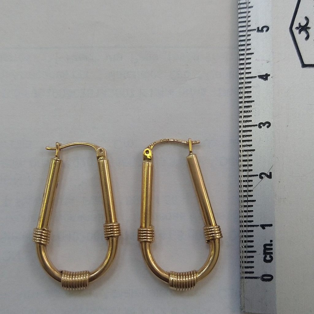 ARRACADAS PAR ORO 14 K 4.4 GRMS (SEMINUEVO)