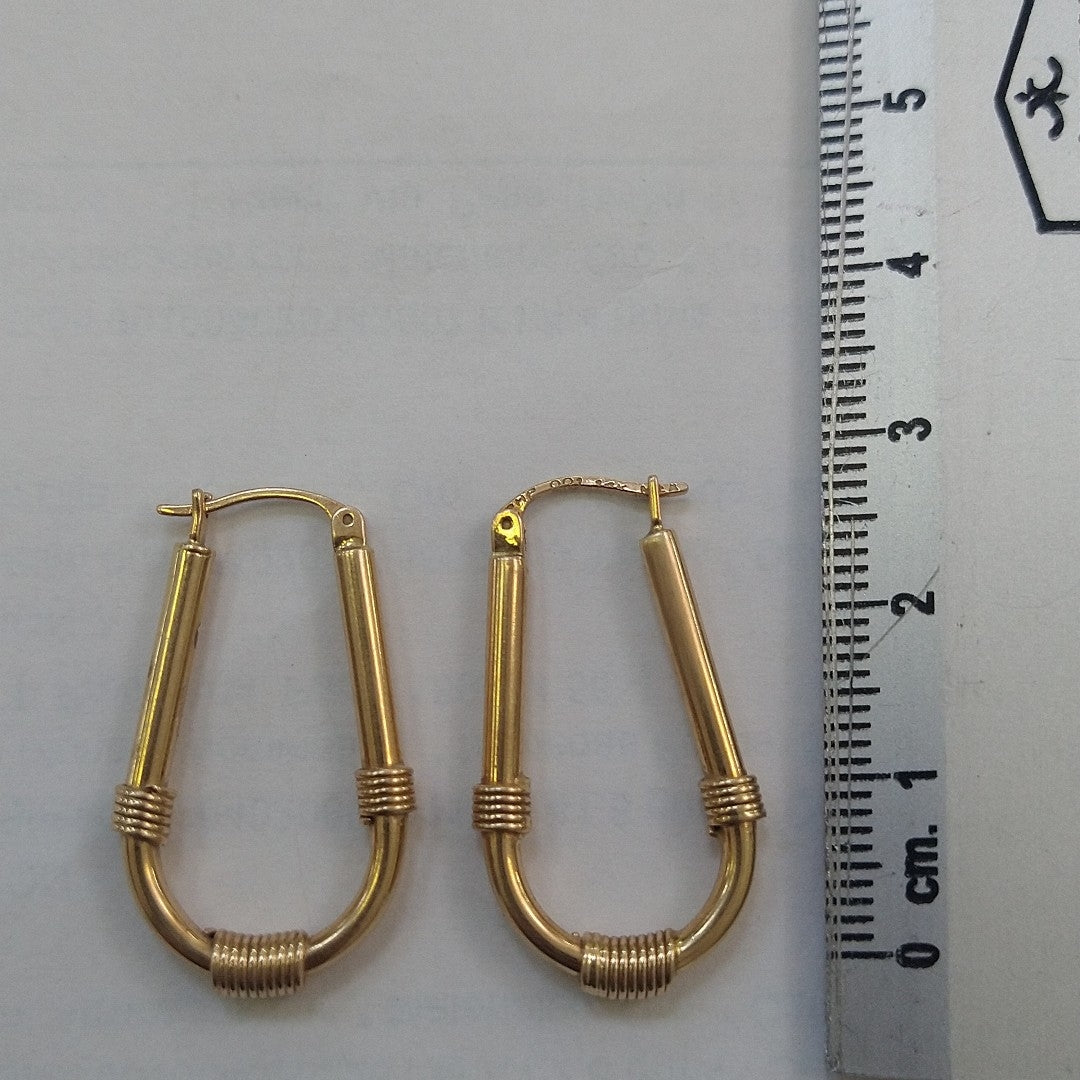 ARRACADAS PAR ORO 14 K 4.4 GRMS (SEMINUEVO)
