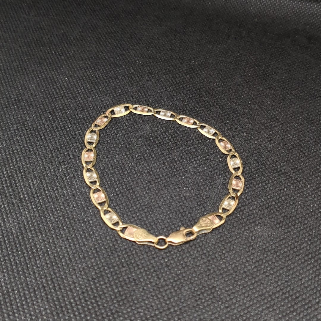 PULSERA ORO, ORO COMBINADO 8 K 7.2 GRMS (SEMINUEVO)