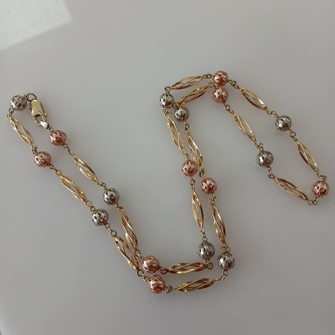 CADENA ORO COMBINADO 14 K 17,60 GRMS (SEMINUEVO)