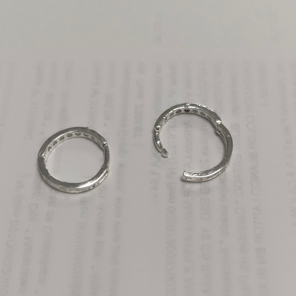 ARRACADAS C/CIRCONIAS PLATA .925 2.1 GR (NUEVO)