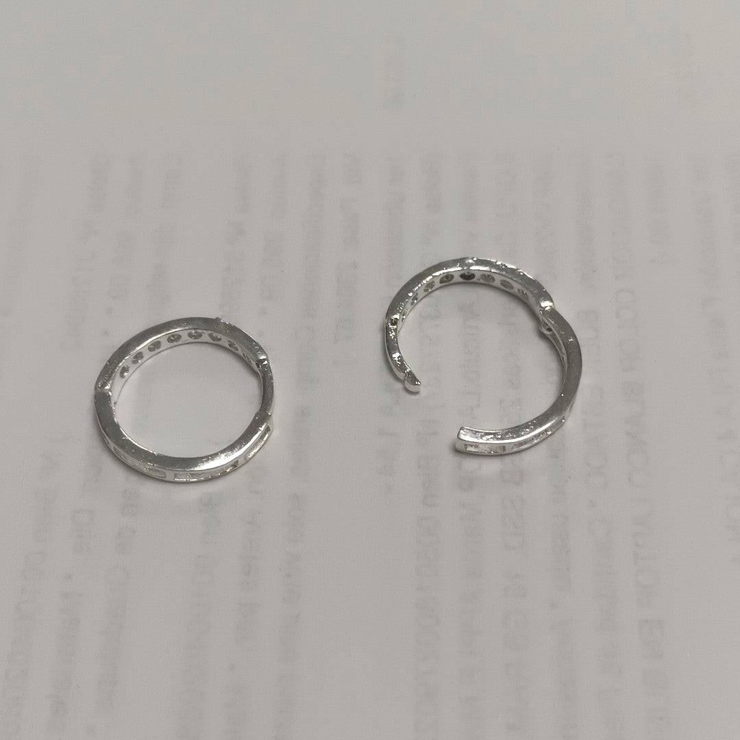ARRACADAS C/CIRCONIAS PLATA .925 2.1 GR (NUEVO)
