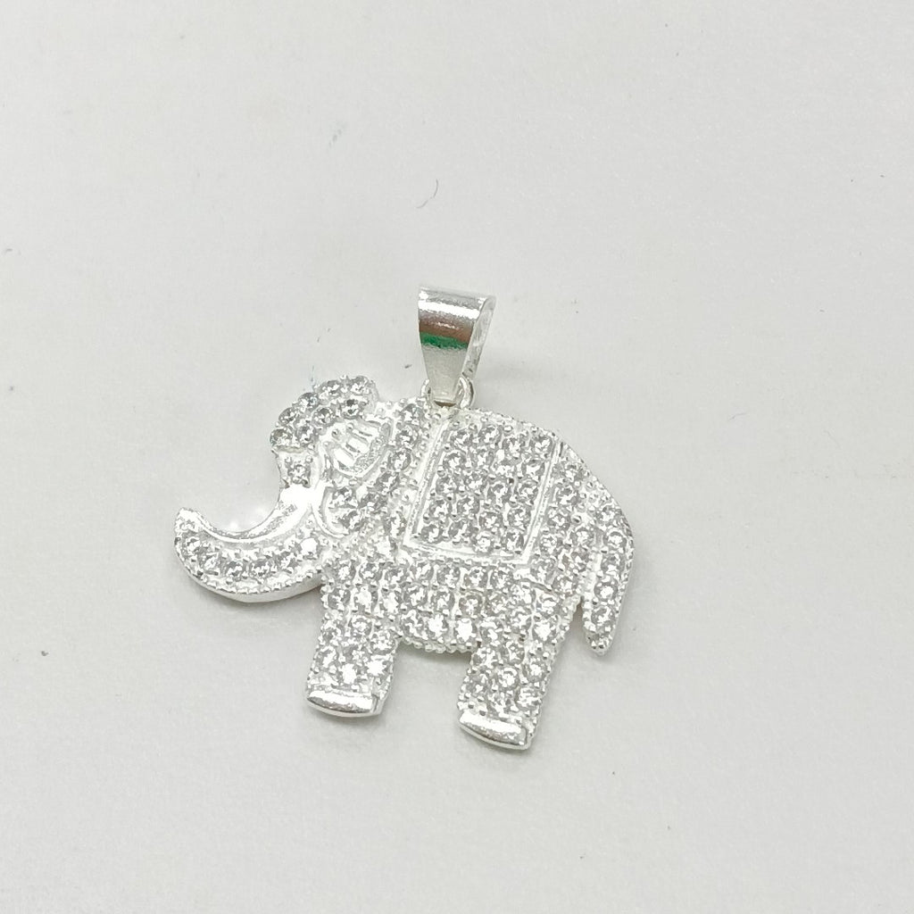 DIJE ELEFANTE C/CIRCONIAS PLATA .925 5.2 GR (NUEVO)