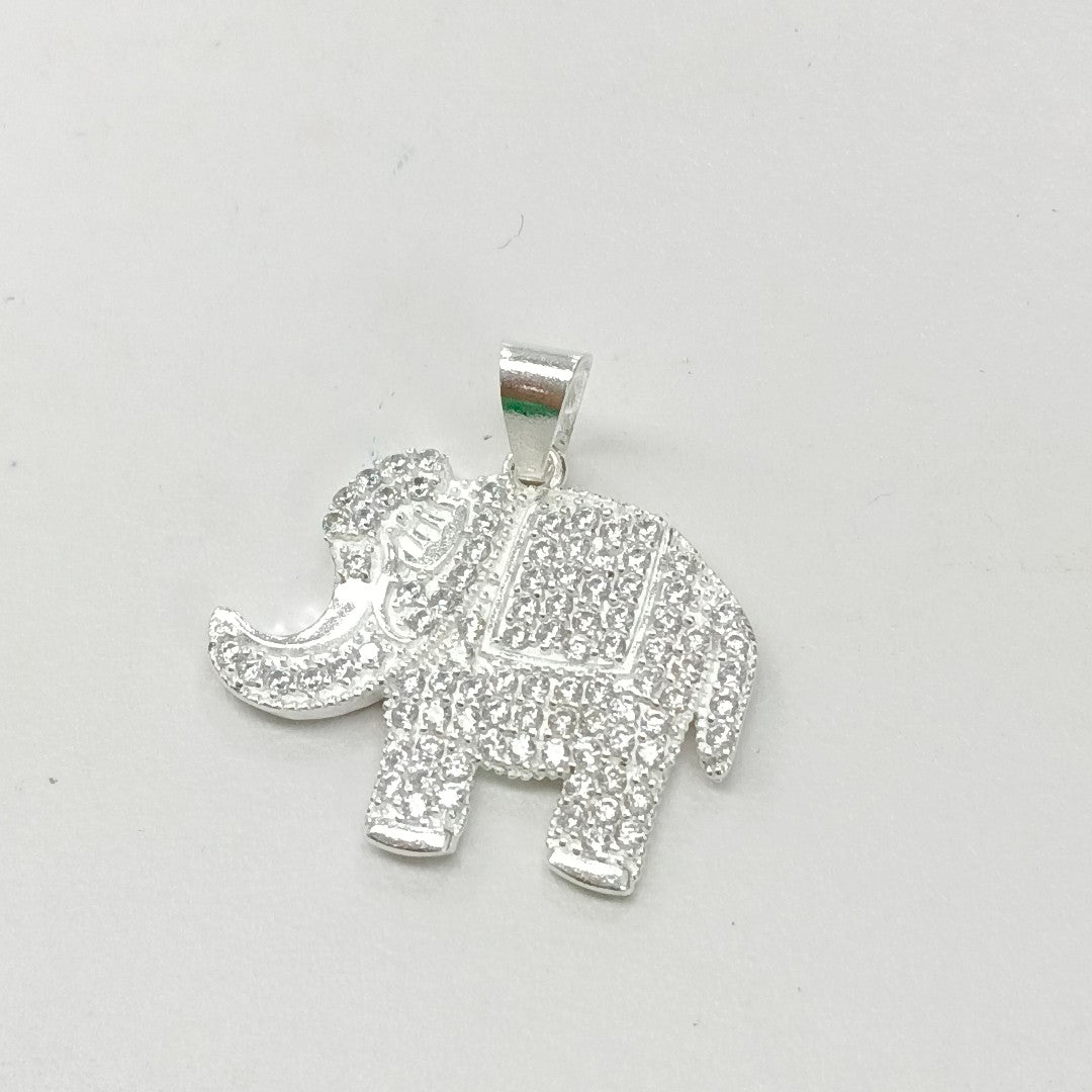 DIJE ELEFANTE C/CIRCONIAS PLATA .925 5.2 GR (NUEVO)