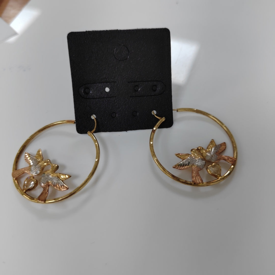 ARRACADAS PAR ORO 14 K 4,50 GRMS (SEMINUEVO)