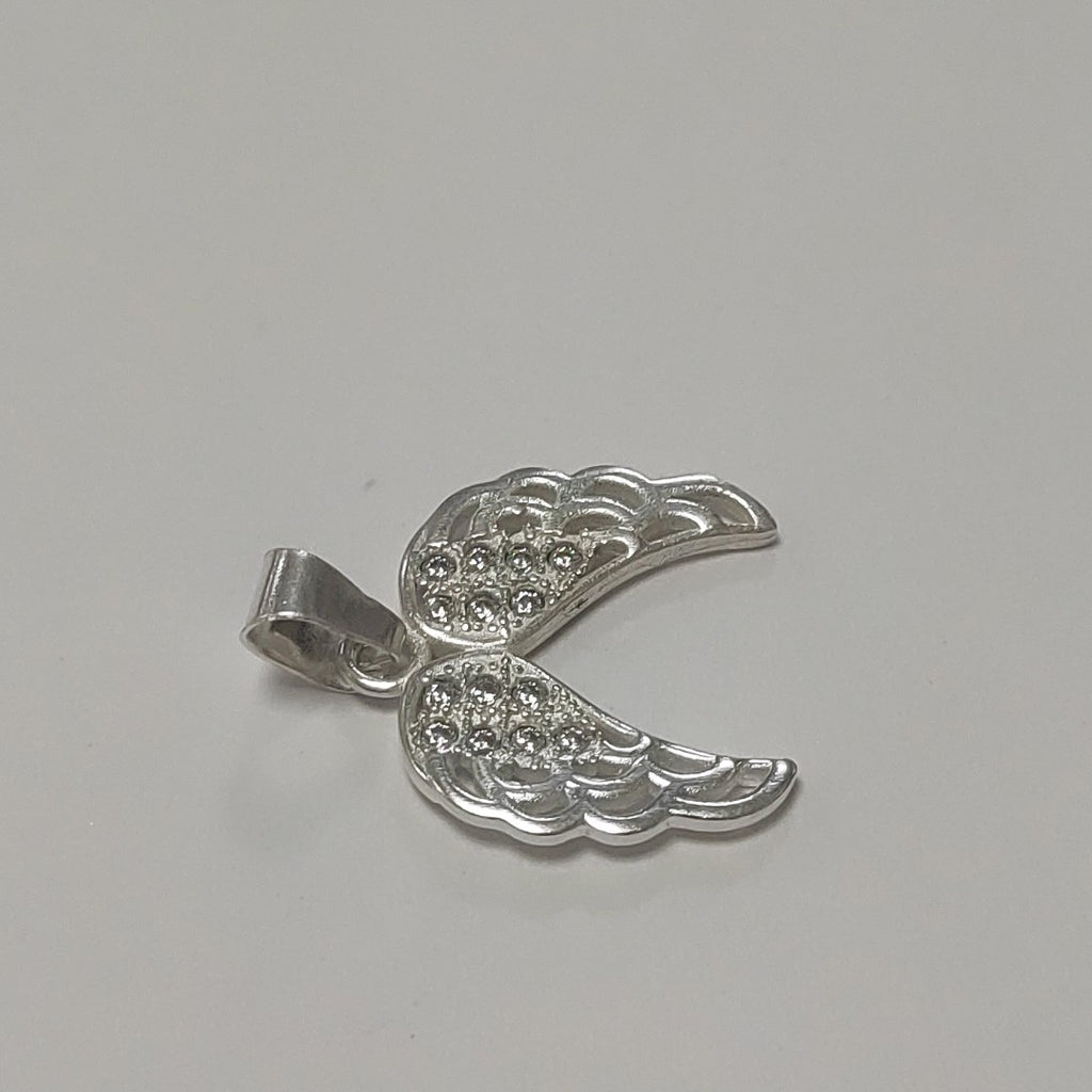 DIJE ALAS C/CIRCONIAS PLATA .925 2.2 GR (NUEVO)