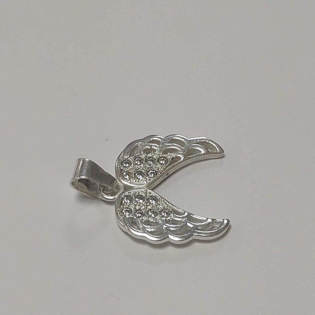 DIJE ALAS C/CIRCONIAS PLATA .925 2.2 GR (NUEVO)
