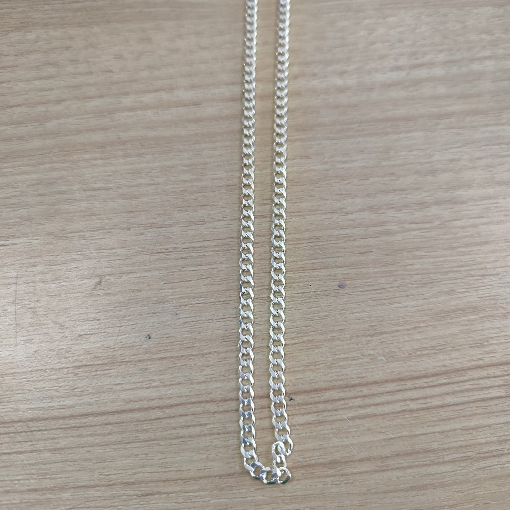 CADENA TEJIDO BARBADO PLATA .925 55 CM 12.9 GR (NUEVO)