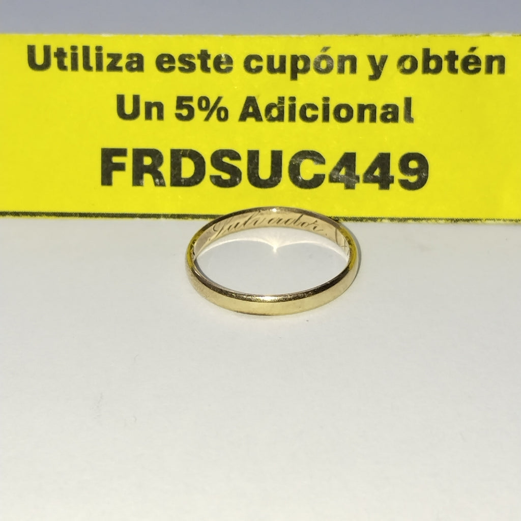 ARGOLLA ORO 14 K 1,20 GRMS (SEMINUEVO)