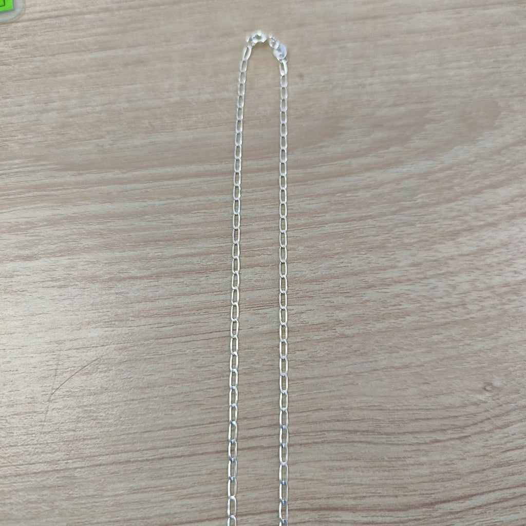 CADENA TEJIDO ESLABONES PLATA .925 55 CM 2.9 GR (NUEVO)
