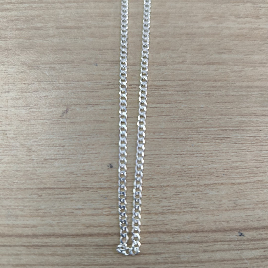 CADENA TEJIDO BARBADO PLATA .925 55 CM 5.4 GR (NUEVO)