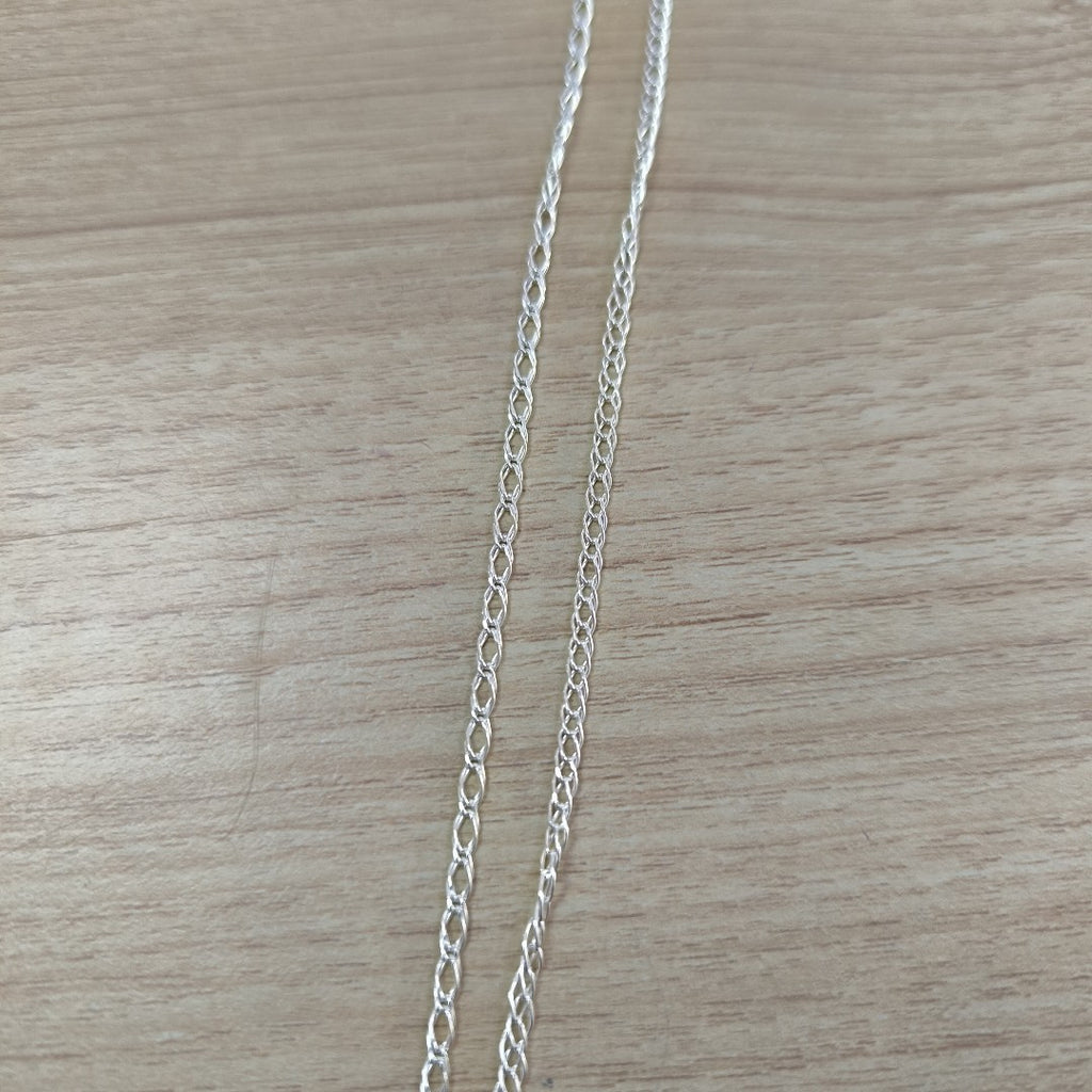 CADENA TEJIDO ESLABONES PLATA .925 50 CM 3.5 GR (NUEVO)