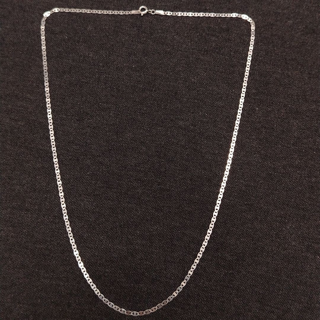 CADENA TEJIDO ESPEJO PLATA .925 55 CM 3.7 GR (NUEVO)