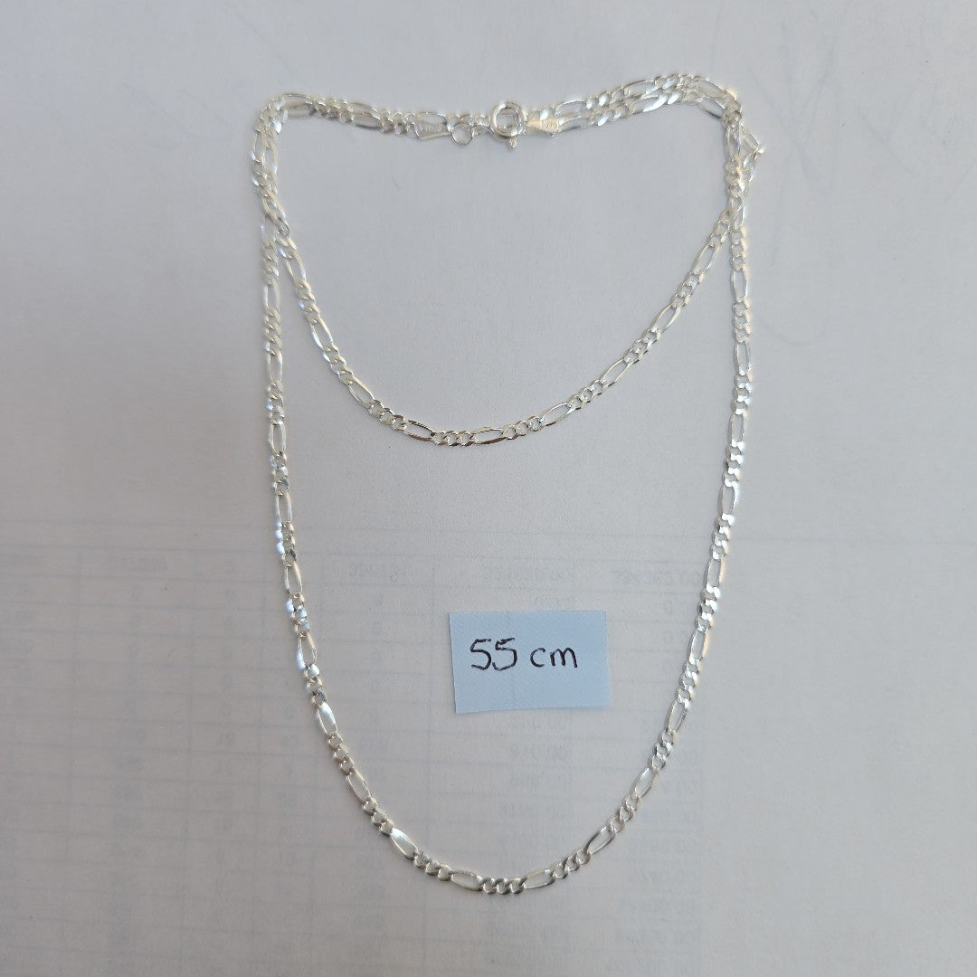 CADENA TEJIDO 3X1 PLATA .925 55 CM 4 GR (NUEVO)