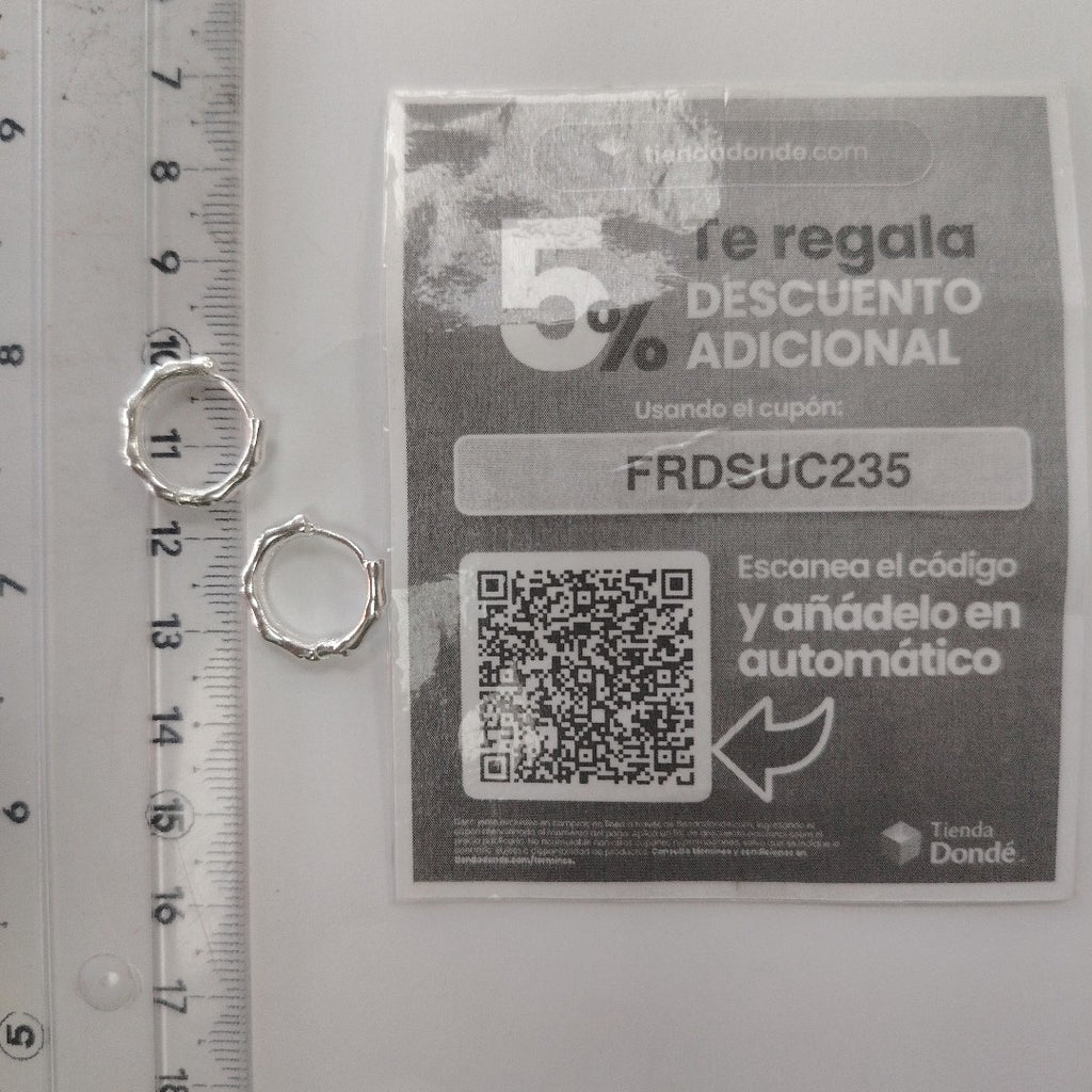 ARRACADAS ESPECIAL PLATA .925 3 GR (NUEVO)
