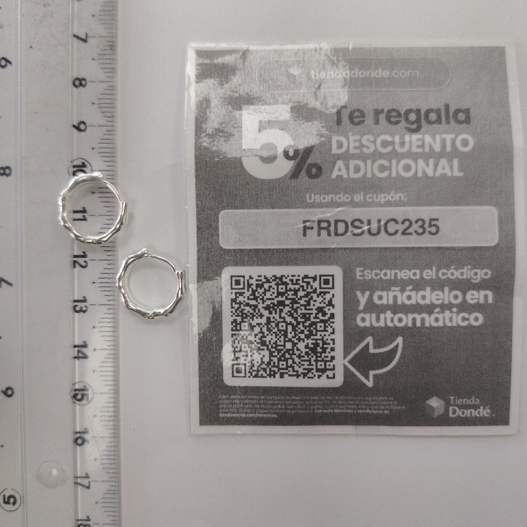 ARRACADAS ESPECIAL PLATA .925 3 GR (NUEVO)