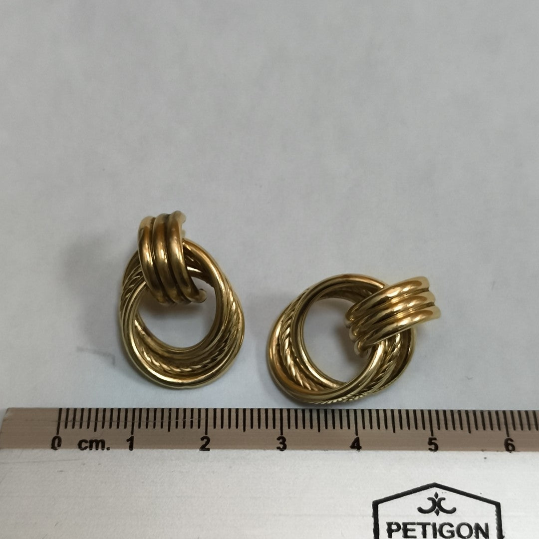 ARETES PAR ORO 14 K 4,30 GRMS (SEMINUEVO)