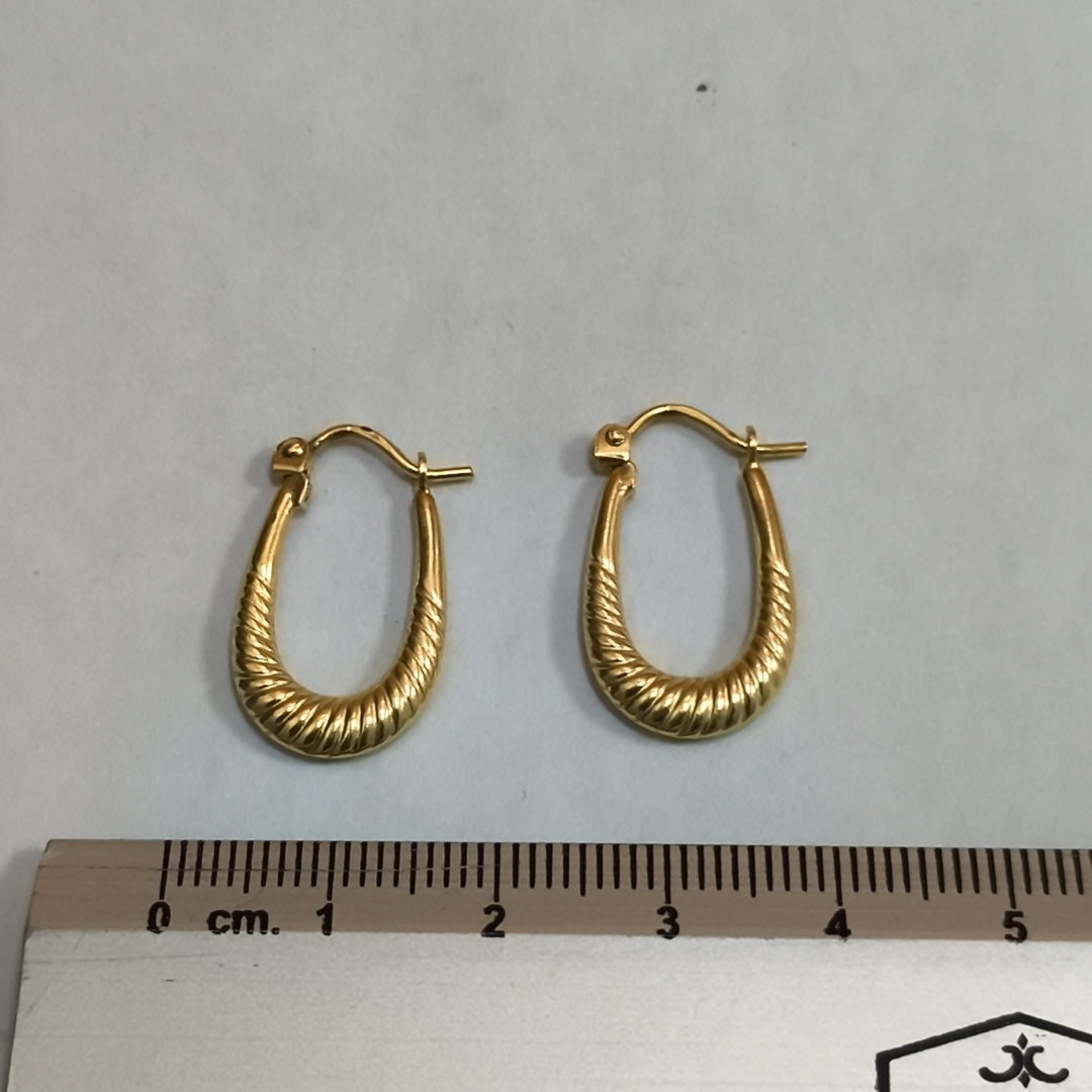 ARETES PAR ORO 14 K 1,90 GRMS (SEMINUEVO)