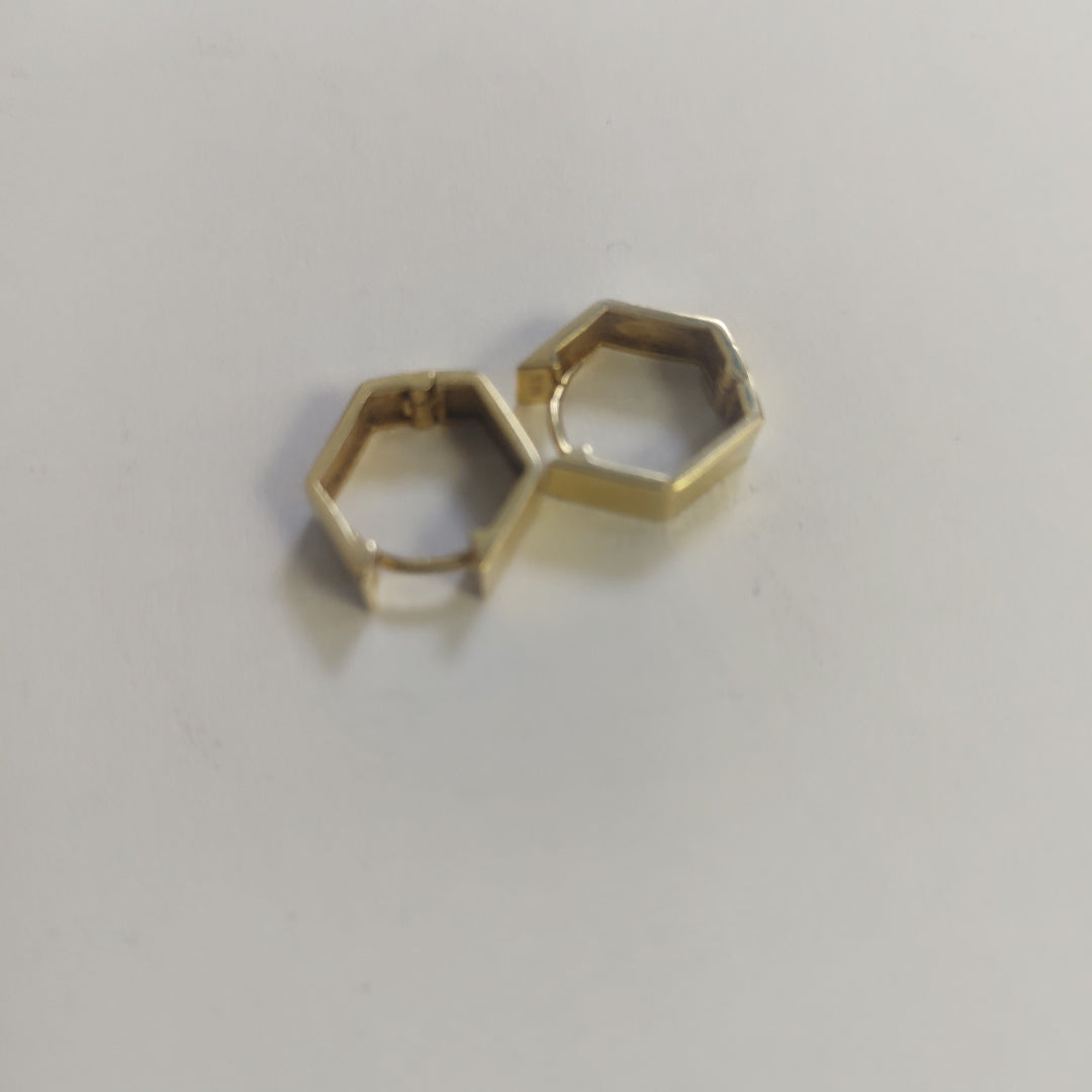 ARRACADAS PAR ORO 14 K 2.5 GRMS (SEMINUEVO)