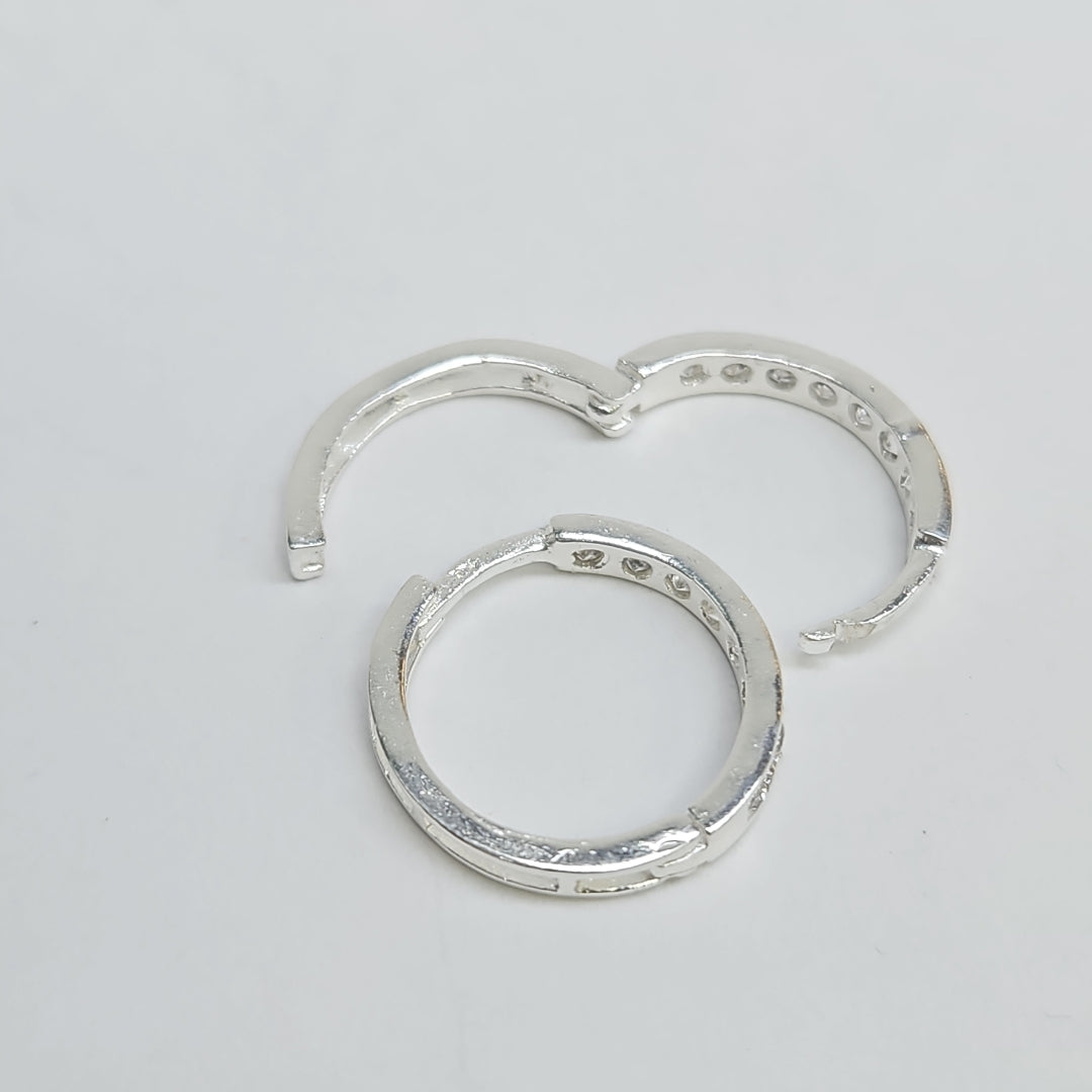 ARRACADAS C/CIRCONIAS PLATA .925 2.1 GR (NUEVO)