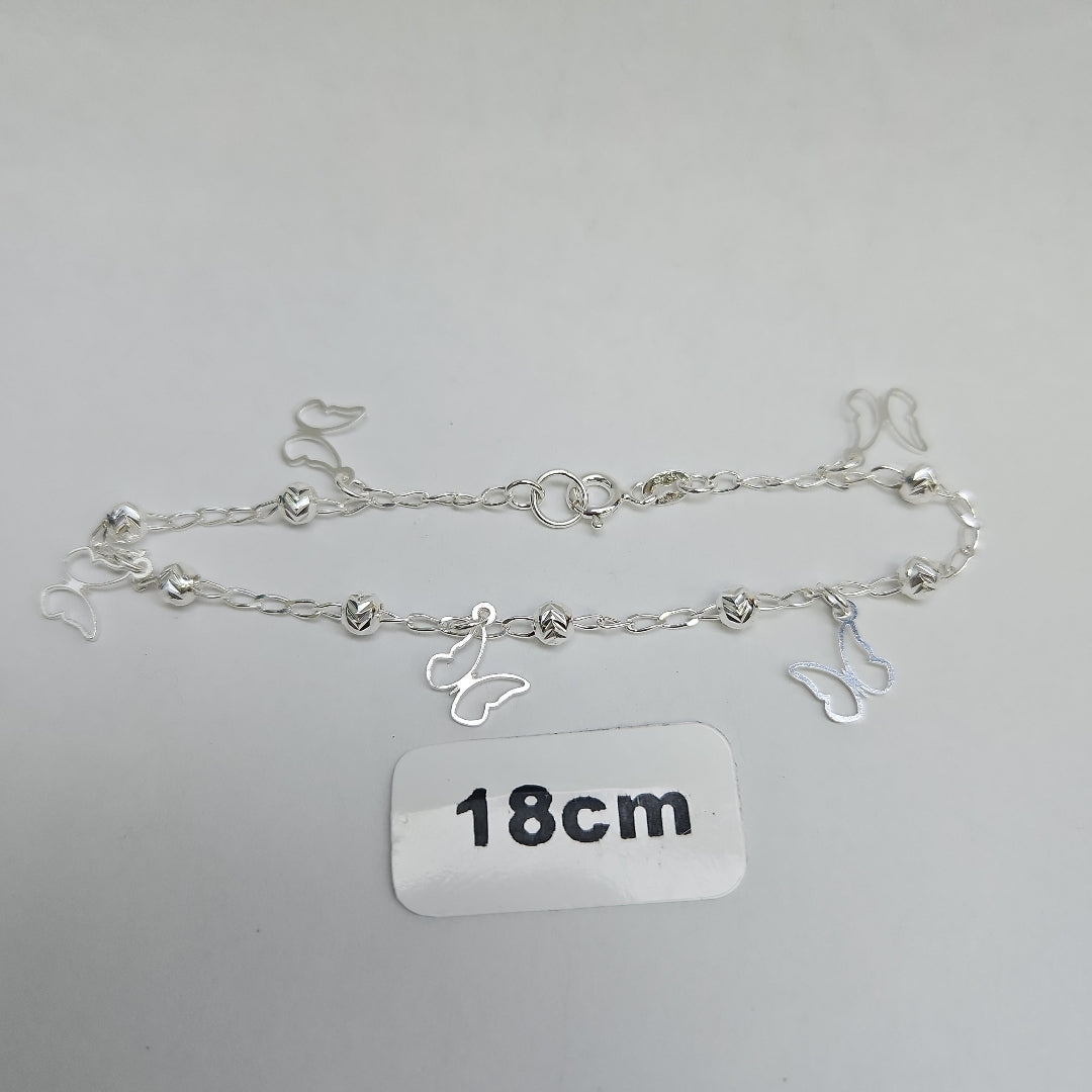 PULSERA TEJIDO ESPECIAL PLATA .925 18 CM 2.8 GR (NUEVO)
