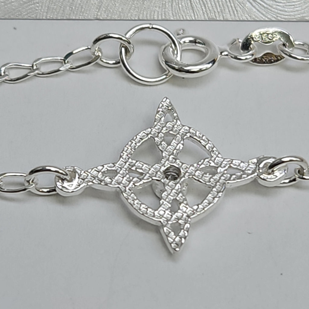 PULSERA TEJIDO ESPECIAL PLATA .925 18 CM 2.8 GR (NUEVO)