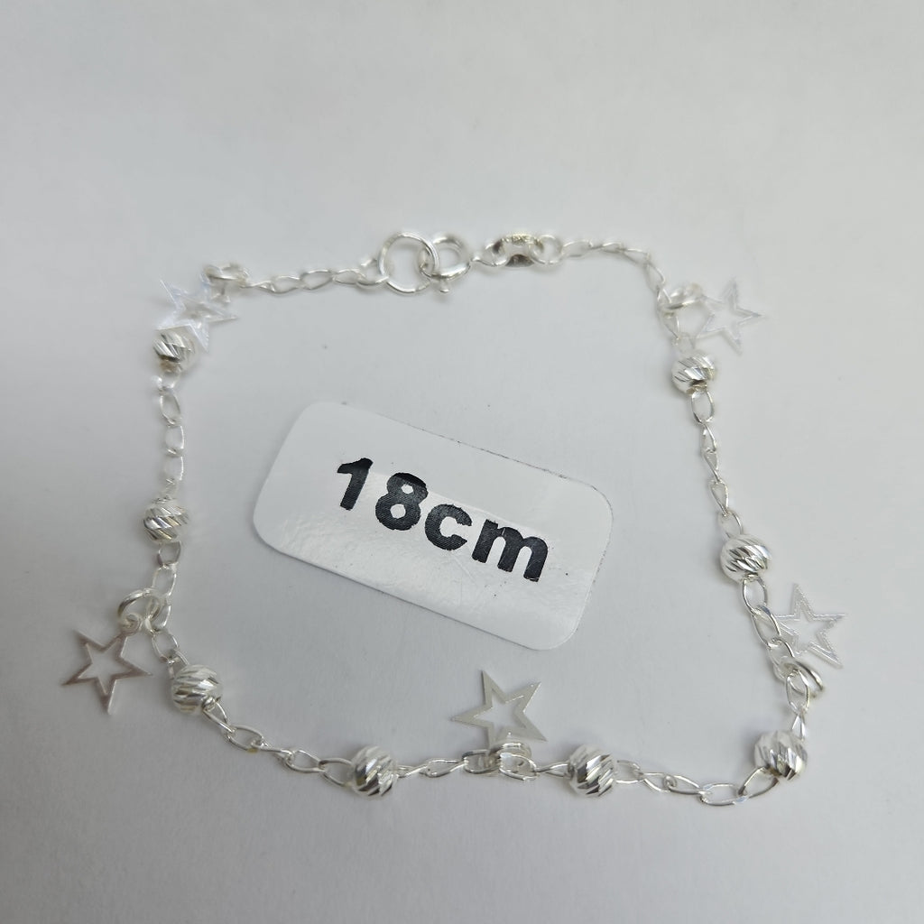 PULSERA TEJIDO ESPECIAL PLATA .925 18 CM 2.7 GR (NUEVO)
