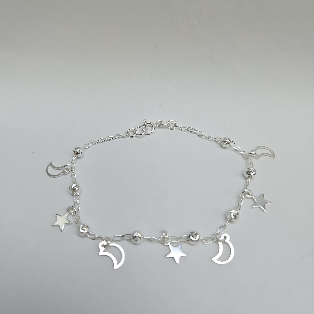 PULSERA TEJIDO TEJIDO ESPECIAL PLATA .925 18 CM 3.1 GR (NUEVO)