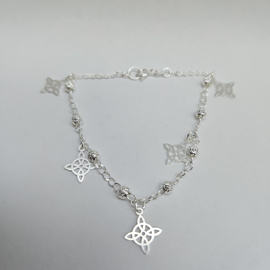 PULSERA TEJIDO ESPECIAL PLATA .925 18 CM 3.3 GR (NUEVO)