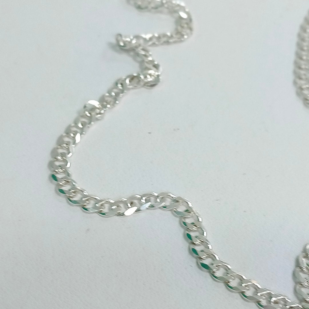 CADENA TEJIDO BARBADO PLATA .925 55 CM 12.5 GR (NUEVO)