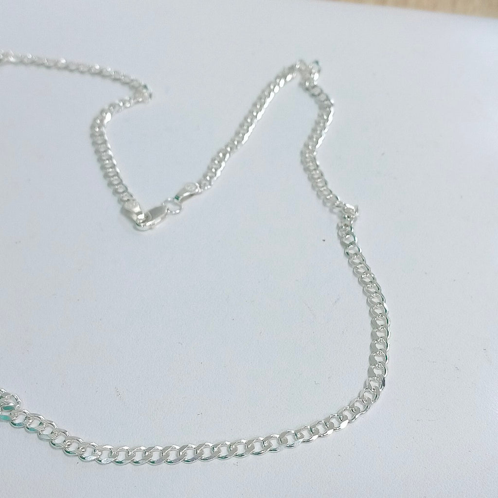 CADENA TEJIDO BARBADO PLATA .925 60 CM 12.9 GR (NUEVO)