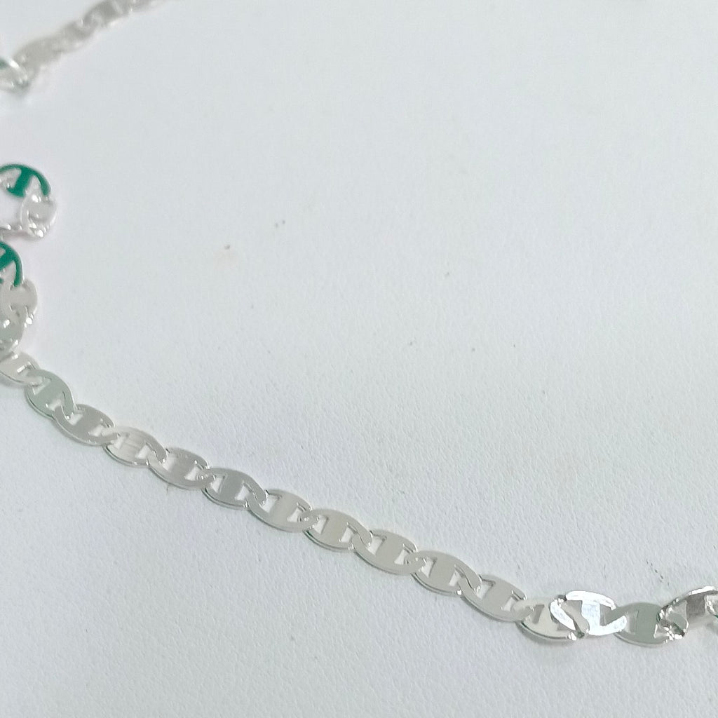 CADENA TEJIDO GUCHI PLATA .925 60 CM 8.9 GR (NUEVO)