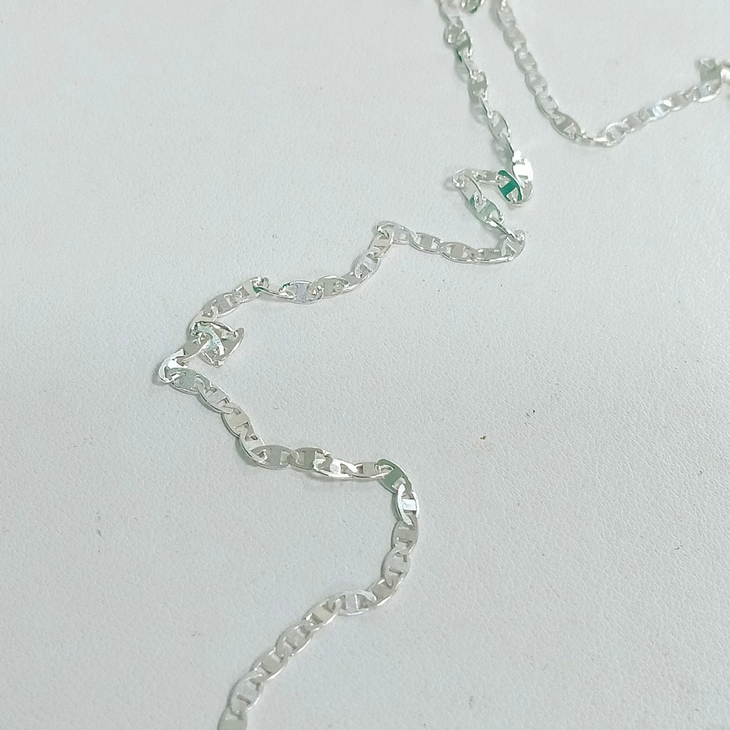 CADENA TEJIDO ESPEJO PLATA .925 60 CM 4.3 GR (NUEVO)