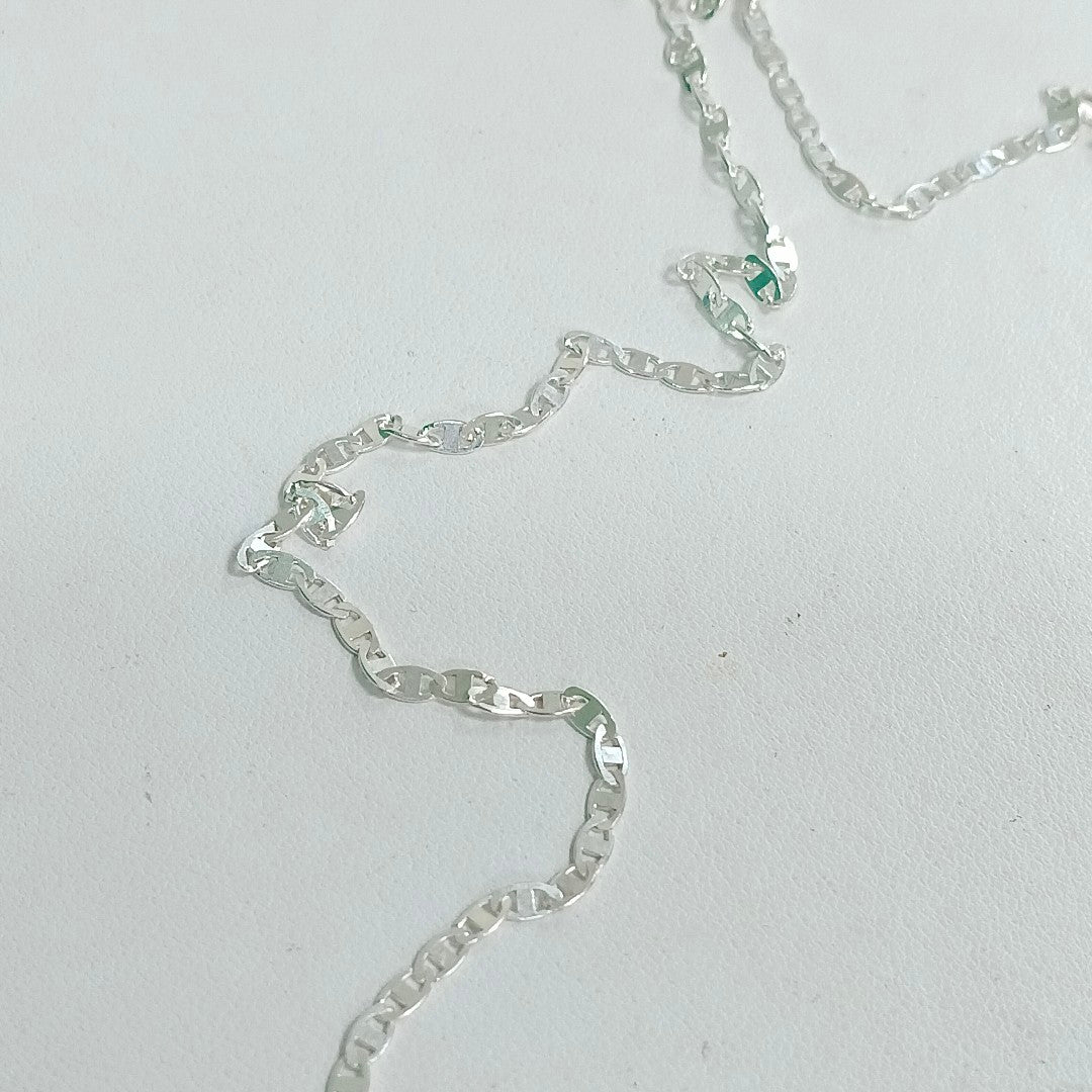 CADENA TEJIDO ESPEJO PLATA .925 60 CM 4.3 GR (NUEVO)