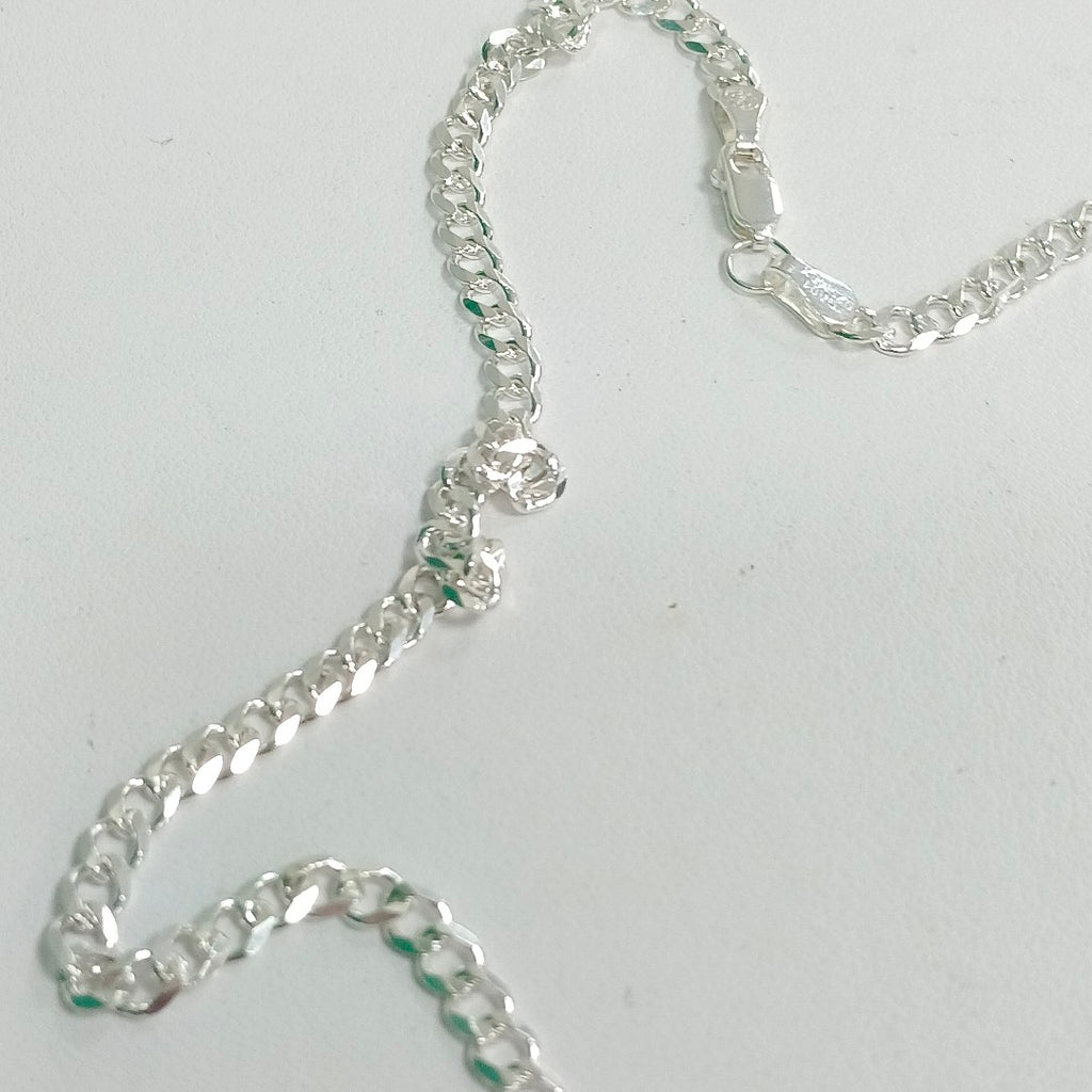 CADENA TEJIDO BARBADO PLATA .925 55 CM 12.5 GR (NUEVO)