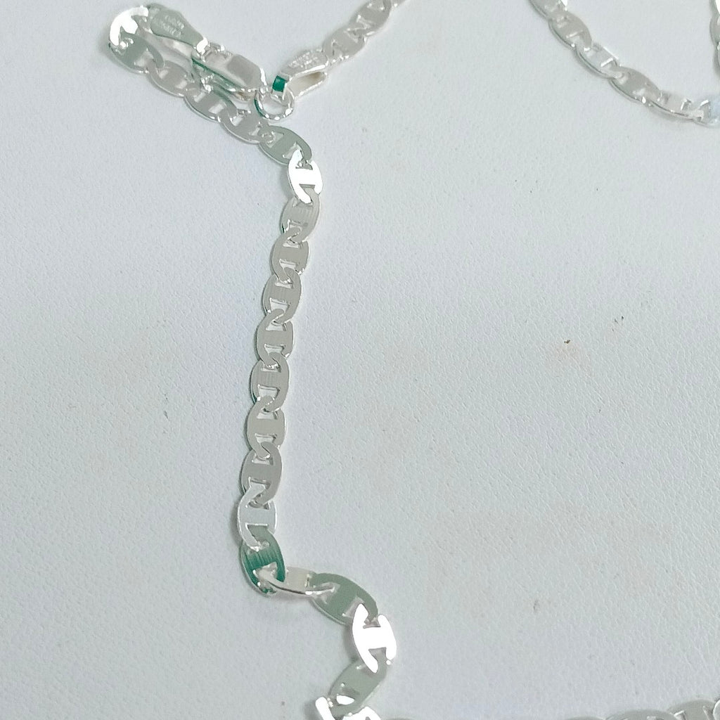 CADENA TEJIDO GUCHI PLATA .925 60 CM 8.9 GR (NUEVO)