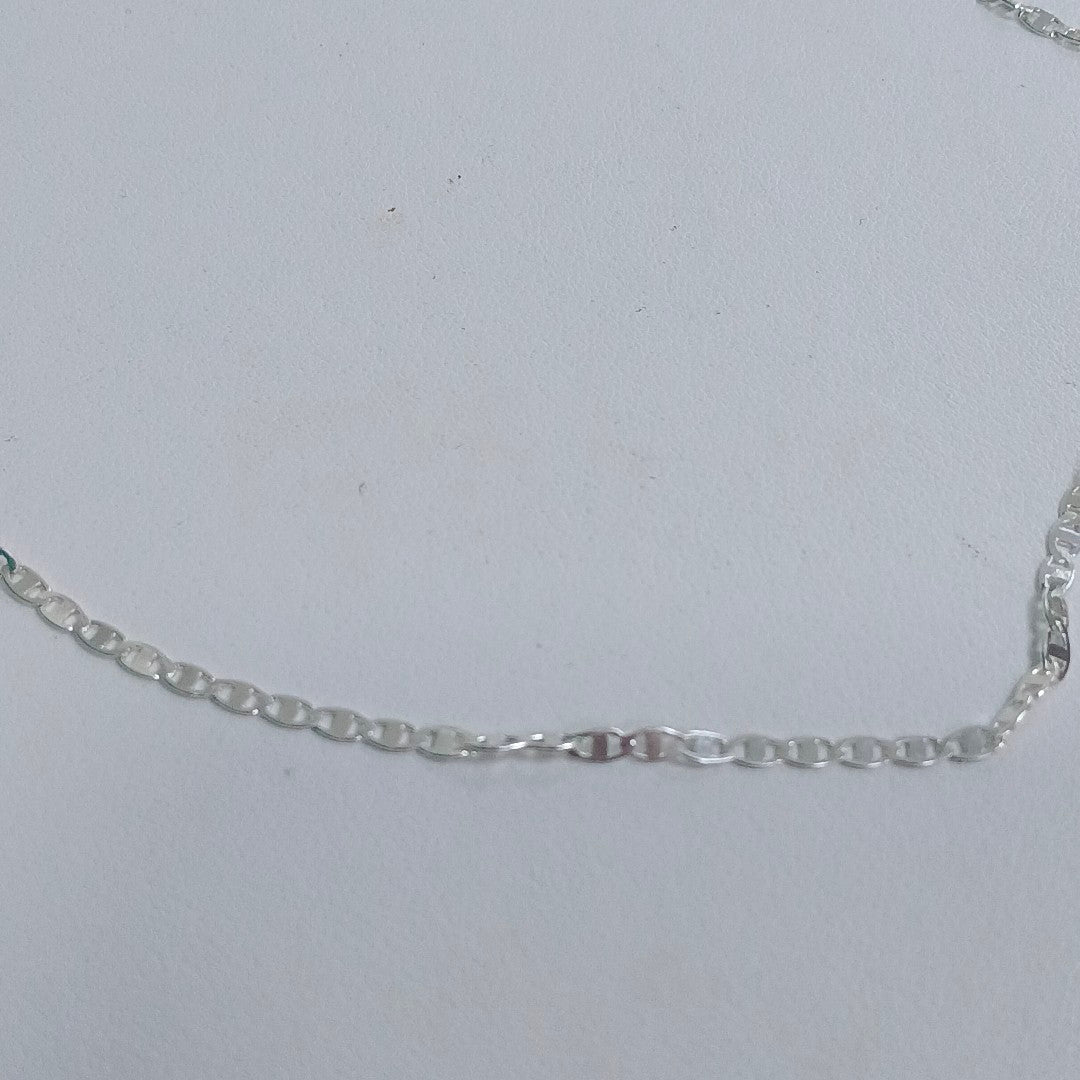 CADENA TEJIDO ESPEJO PLATA .925 60 CM 4.3 GR (NUEVO)