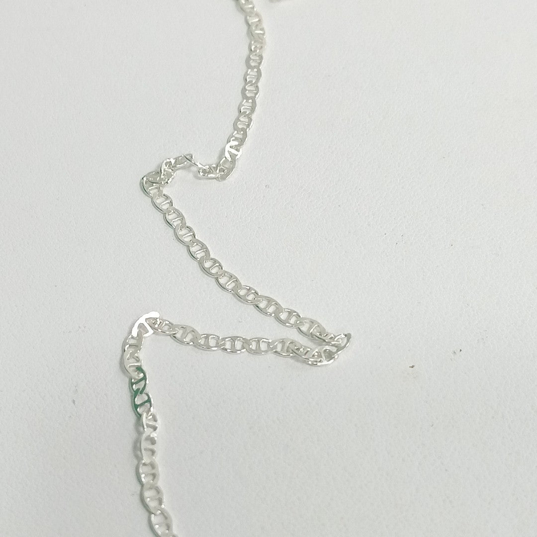 CADENA TEJIDO GUCHI PLATA .925 60 CM 3.9 GR (NUEVO)
