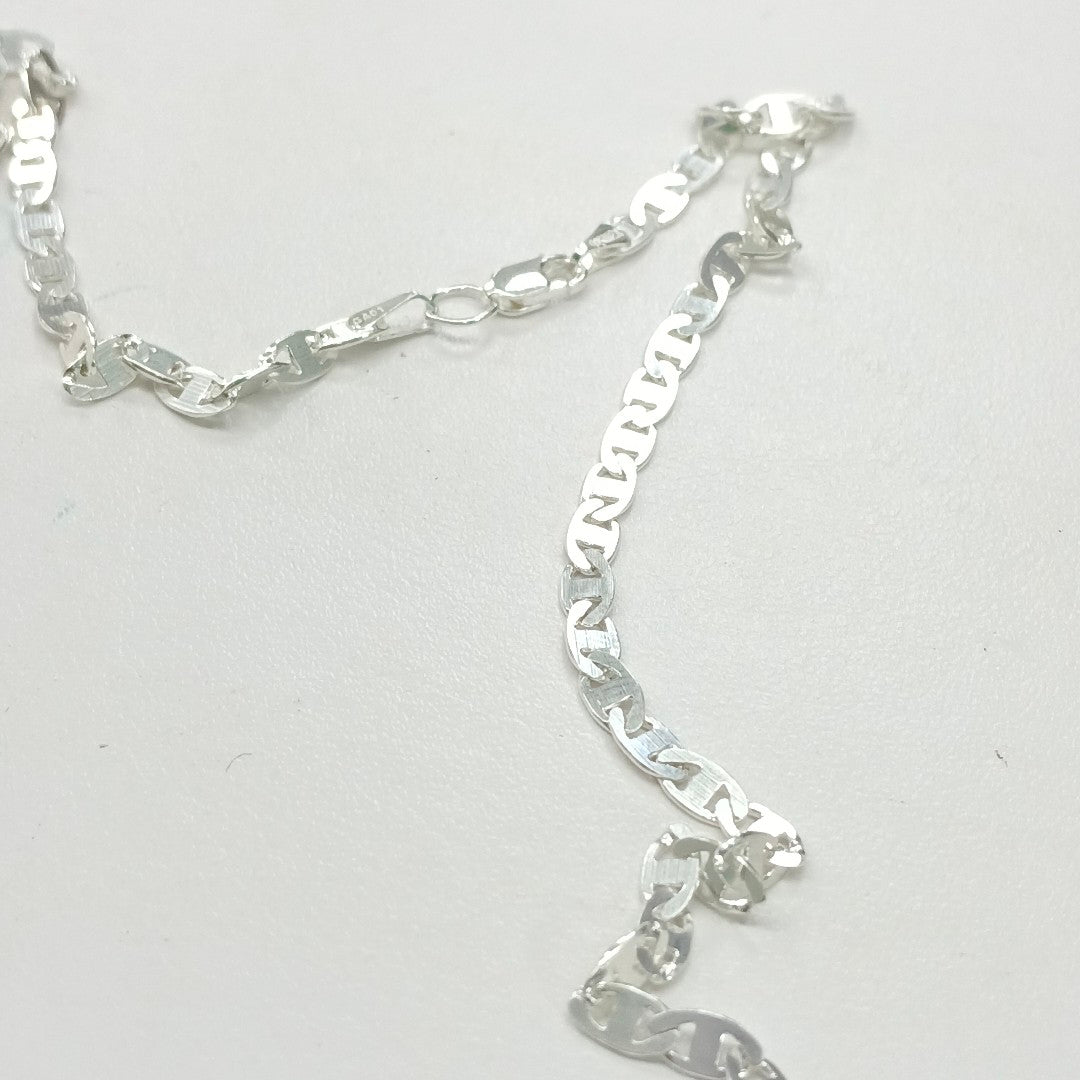 CADENA TEJIDO GUCHI PLATA .925 60 CM 9.8 GR (NUEVO)