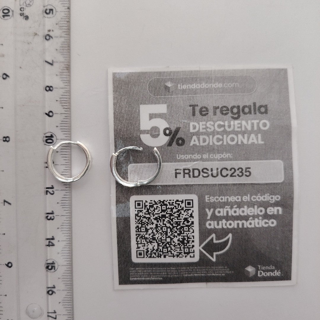 ARRACADAS LABRADAS PLATA .925 3.2 GR (NUEVO)