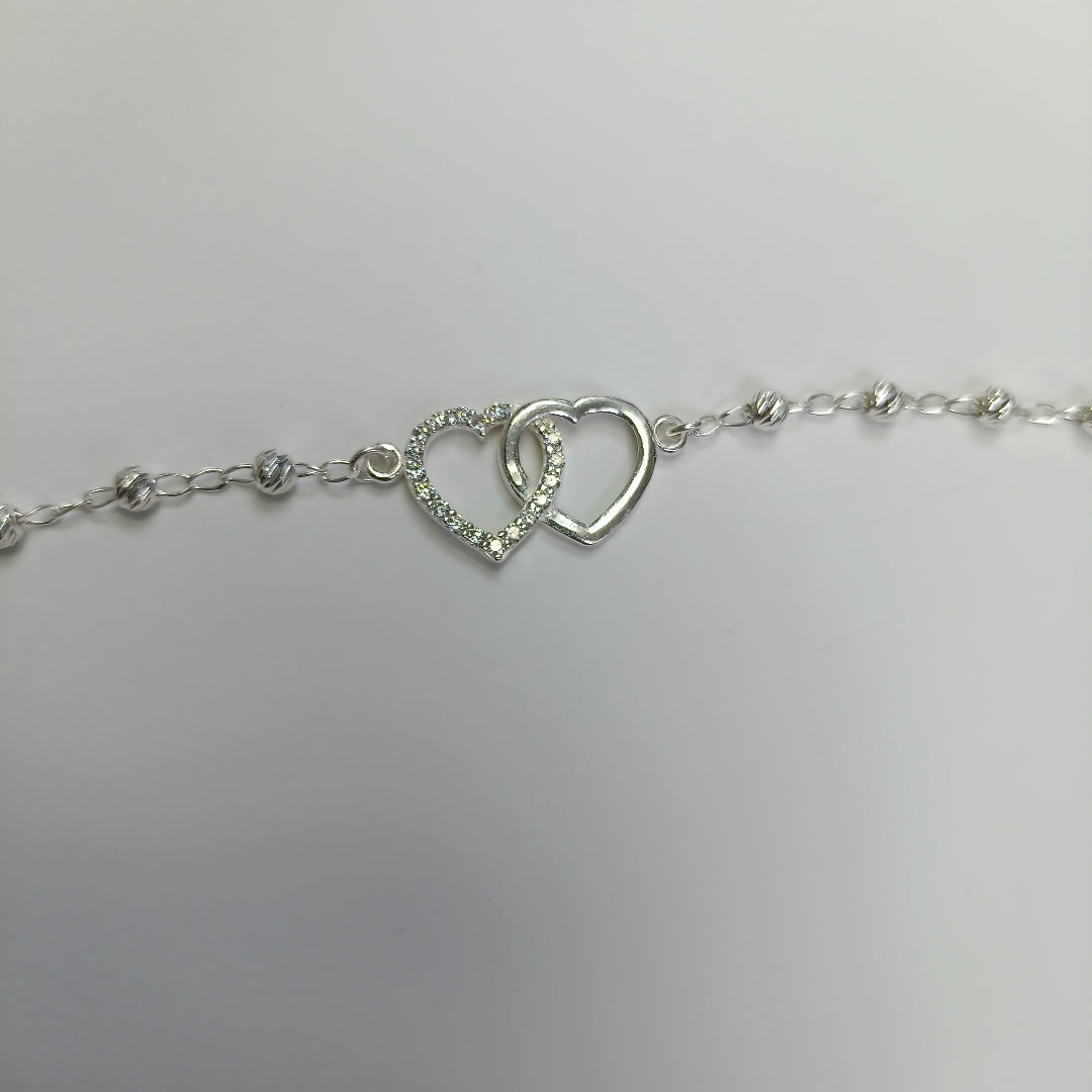 PULSERA TEJIDO TEJIDO ESPECIAL PLATA .925 18 CM 4.1 GR (NUEVO)