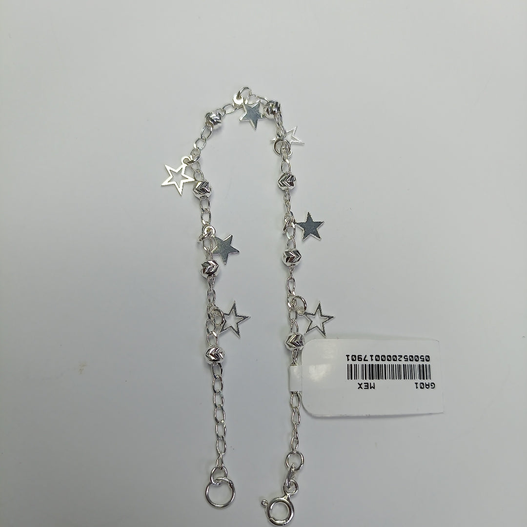 PULSERA TEJIDO ESPECIAL PLATA .925 18 CM 3.1 GR (NUEVO)