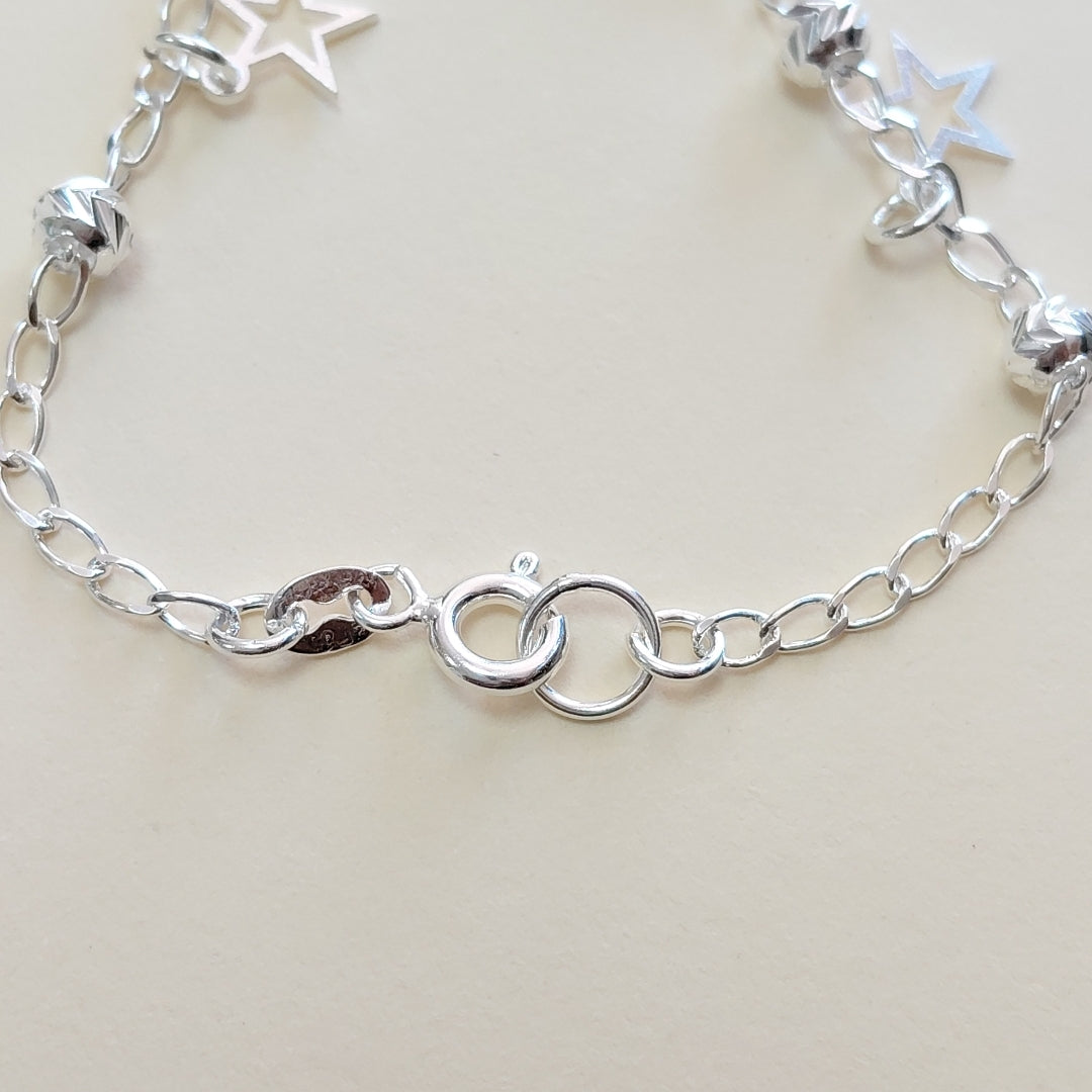 PULSERA TEJIDO ESPECIAL PLATA .925 18 CM 3.1 GR (NUEVO)
