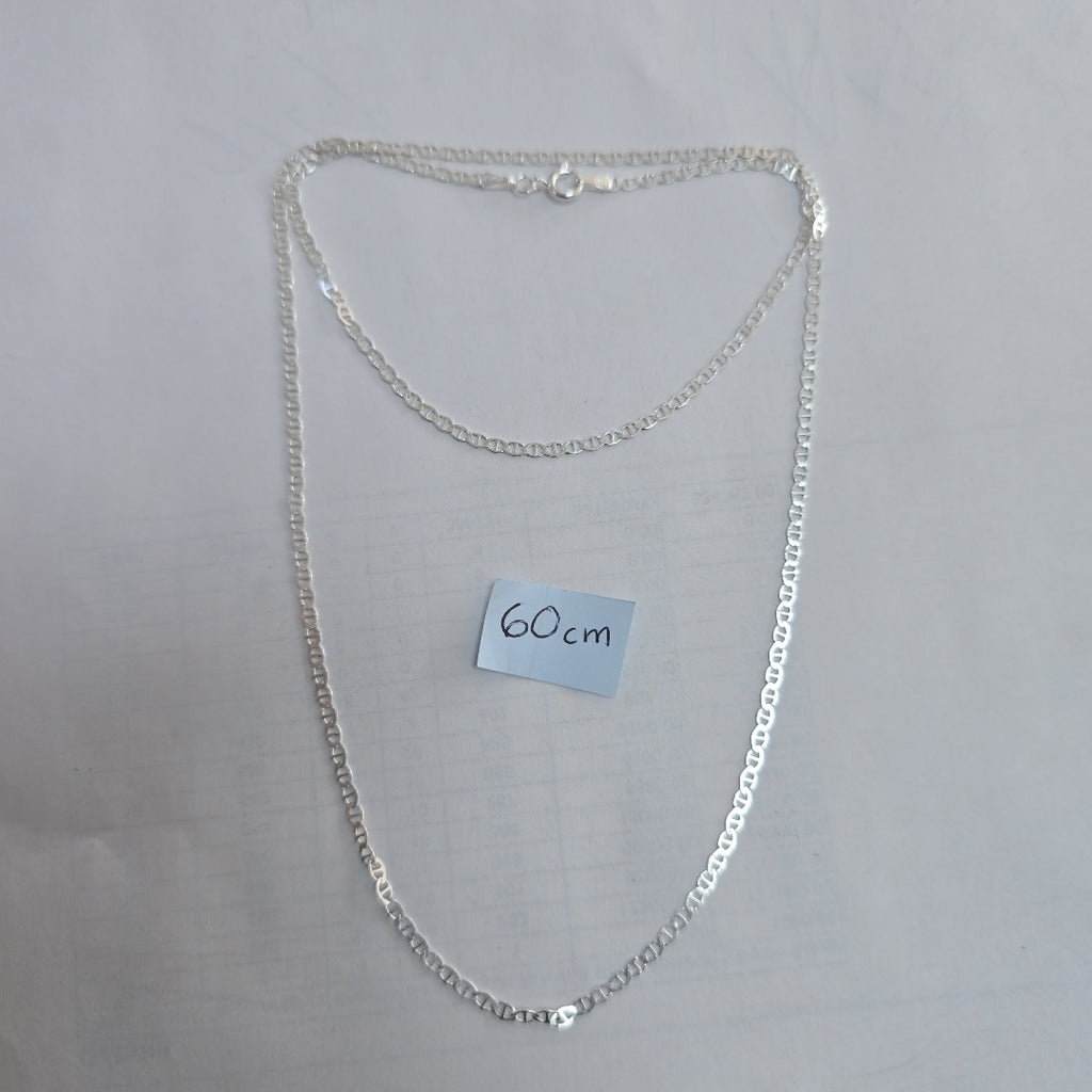 CADENA TEJIDO GUCHI PLATA .925 60 CM 3.7 GR (NUEVO)
