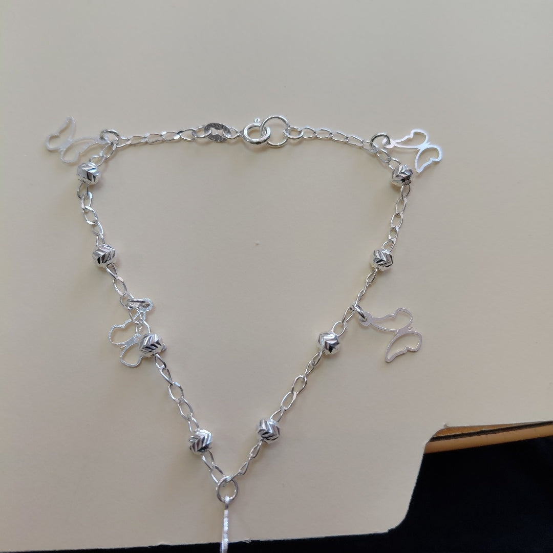 PULSERA TEJIDO ESPECIAL PLATA .925 18 CM 2.8 GR (NUEVO)