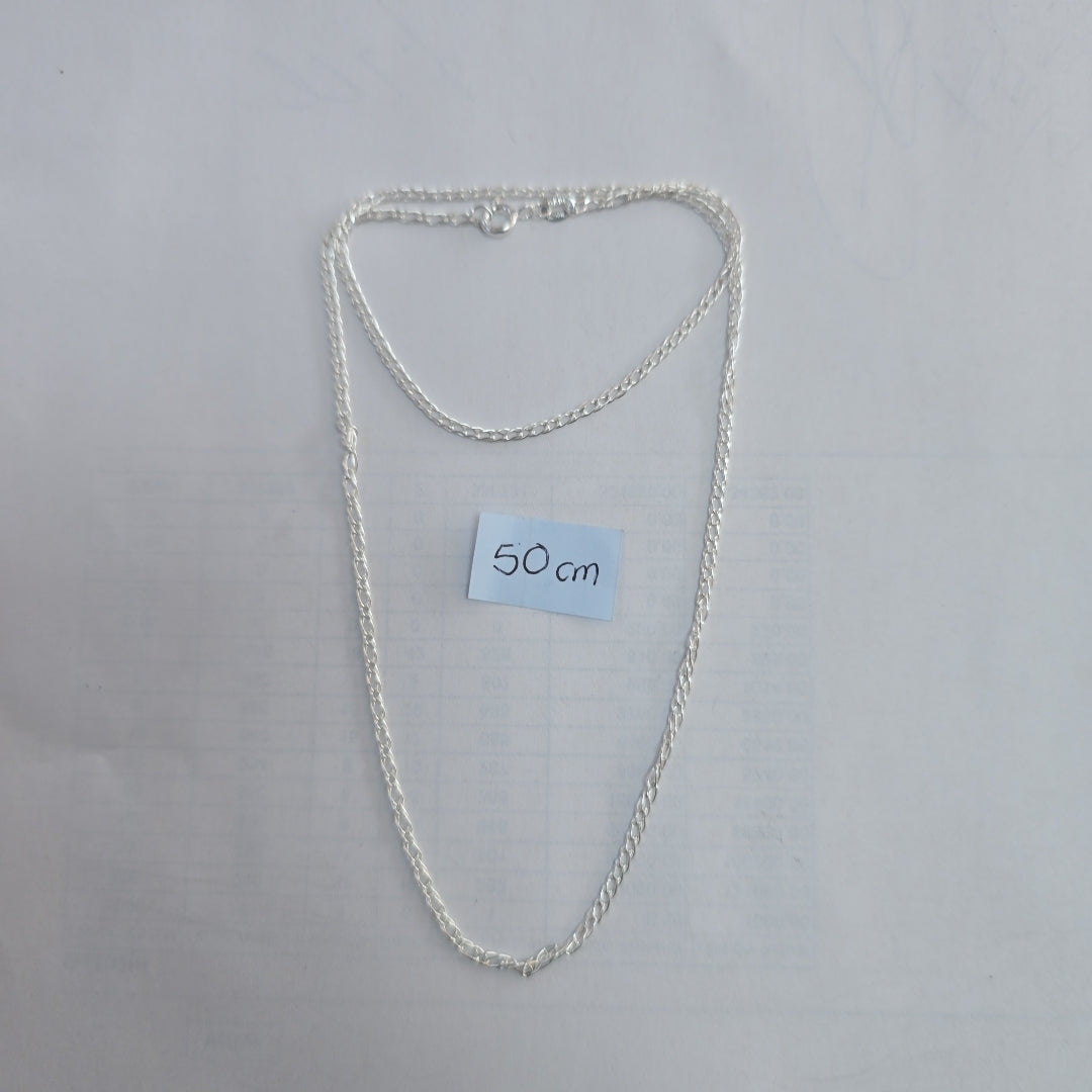 CADENA TEJIDO ESLABONES PLATA .925 50 CM 3.5 GR (NUEVO)