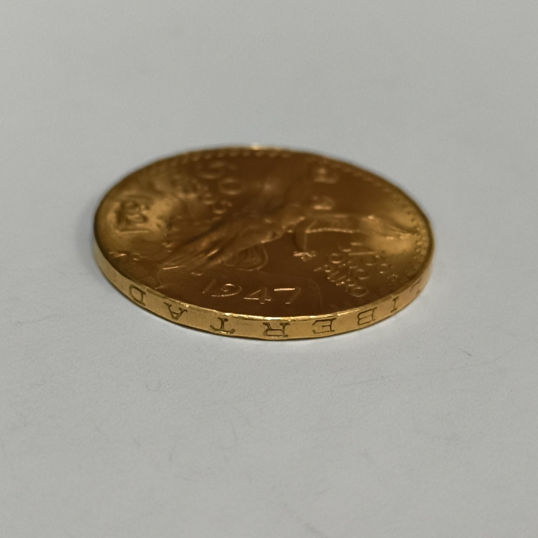 K1 41.6 GRMS 21 K IDENTIFICACIÓN MONEDA NOMINATIVA MONEDAS PESOS 50 PES (SEMINUEVO)