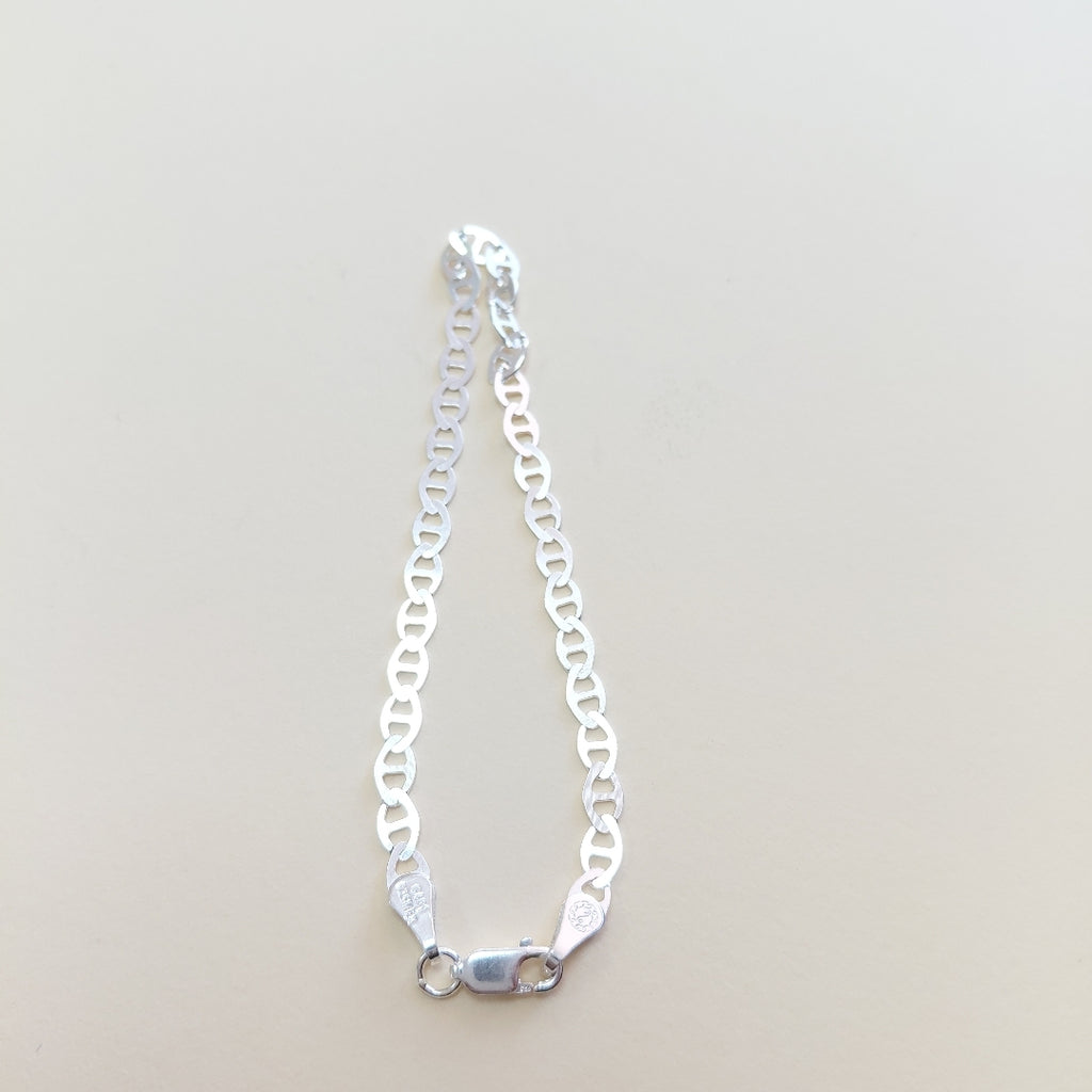 PULSERA TEJIDO GUCHI PLATA .925 18 CM 2.7 GR (NUEVO)